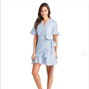 Vineyard Vines Seersucker Wrap Dress